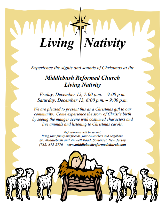Living Nativity 2014 Flyer