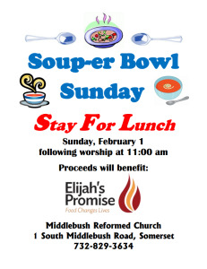 2015 Soup-er Bowl Sunday Flyer